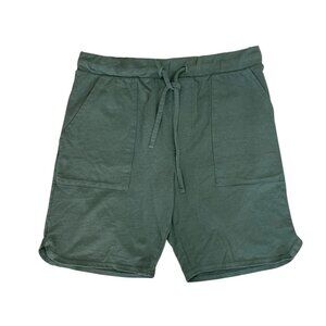 Goodlife Green Drawstring Shorts M Soft Cotton Blend Casual Athleisure